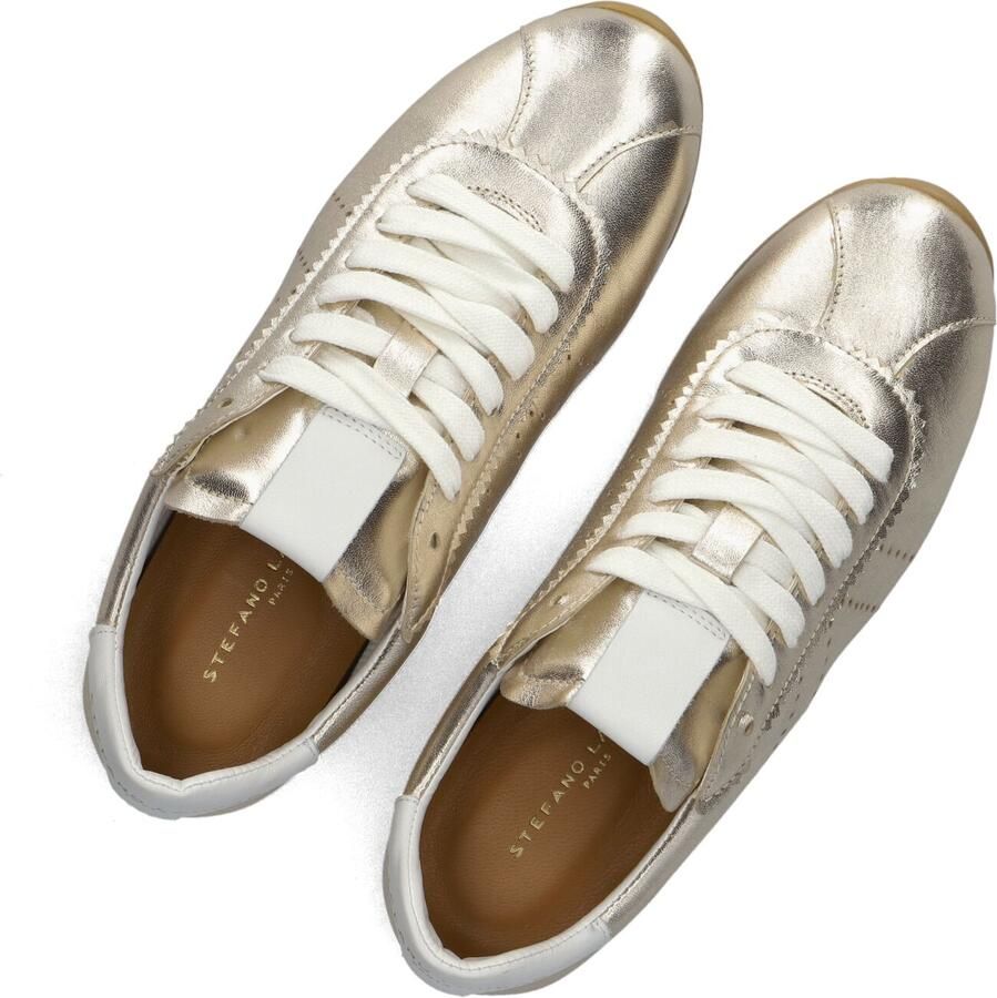 STEFANO LAURAN Lage Sneakers Dames 1slick100 Leer Goud - Foto 4