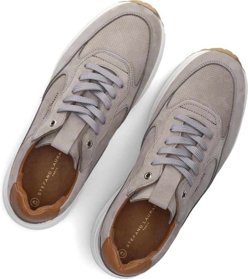 STEFANO LAURAN Lage Sneakers Heren Lj2504 Suède Grijs - Foto 4