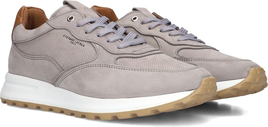 STEFANO LAURAN Lage Sneakers Heren Lj2504 Suède Grijs