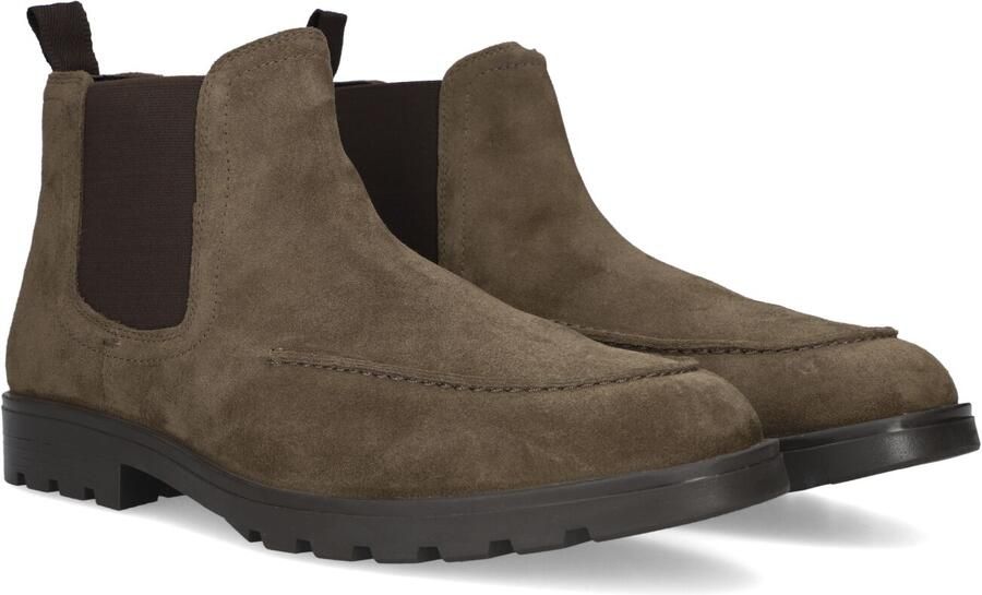 STEFANO LAURAN Chelsea Boots Heren Art-4502 Suède Groen