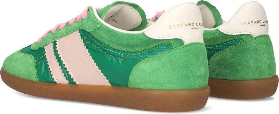STEFANO LAURAN Lage Sneakers Dames 1white119 Textiel Groen - Foto 2