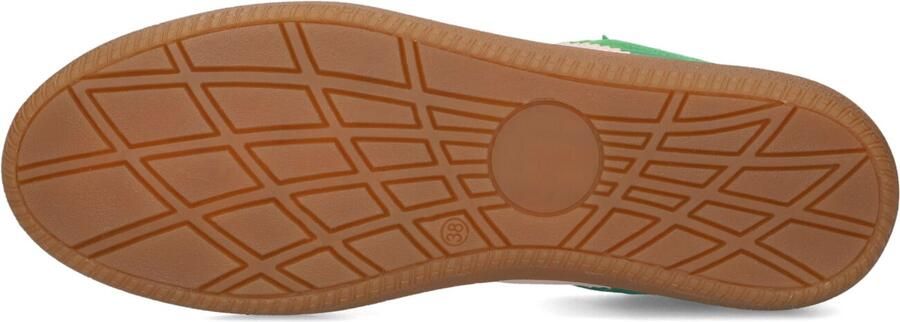 STEFANO LAURAN Lage Sneakers Dames 1white119 Textiel Groen - Foto 4