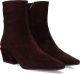 STEFANO LAURAN Enkellaarsjes Dames Xt8260a Suède Bordeaux - Rood