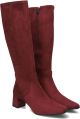 STEFANO LAURAN Hoge Laarzen Dames 25547 Suèdelook Bordeaux - Rood