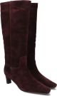 STEFANO LAURAN Hoge Laarzen Dames 8681a 38 5 Suède Bordeaux - Rood