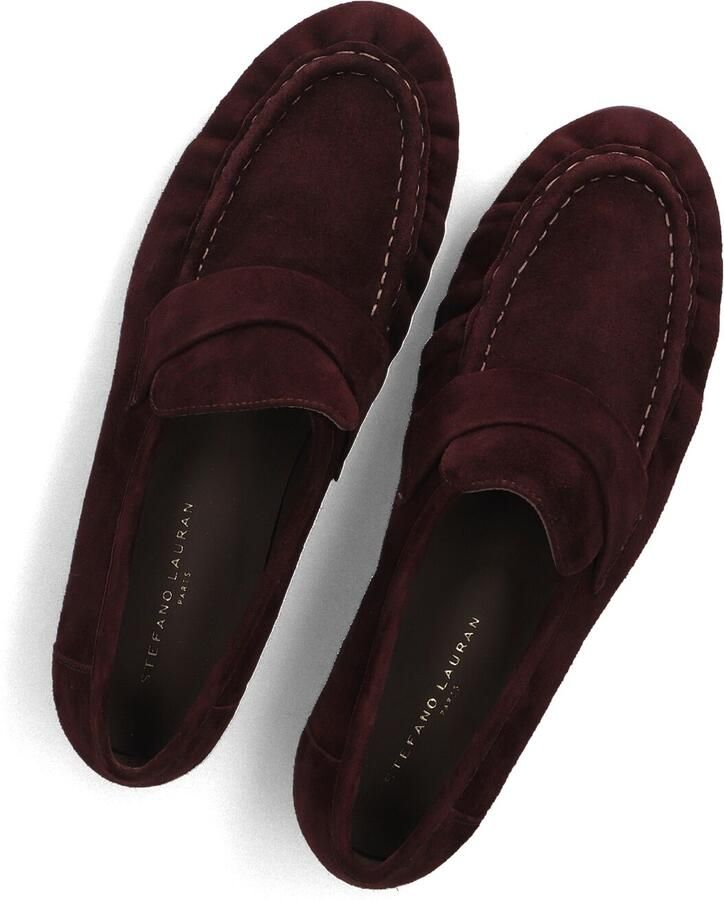 STEFANO LAURAN Loafers Dames E8171 Suède Bordeaux - Foto 2