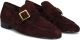 STEFANO LAURAN Loafers Dames E8172 Suède Bordeaux - Rood