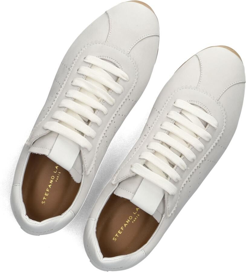 STEFANO LAURAN Lage Sneakers Dames 1slick100 Nubuck Wit - Foto 2