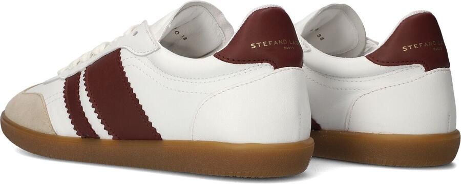 STEFANO LAURAN Lage Sneakers Dames 1white117 Leer Wit - Foto 3