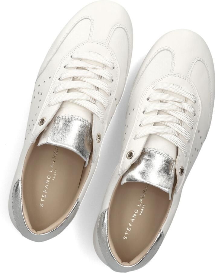 STEFANO LAURAN Lage Sneakers Dames Avril Leer Wit - Foto 3