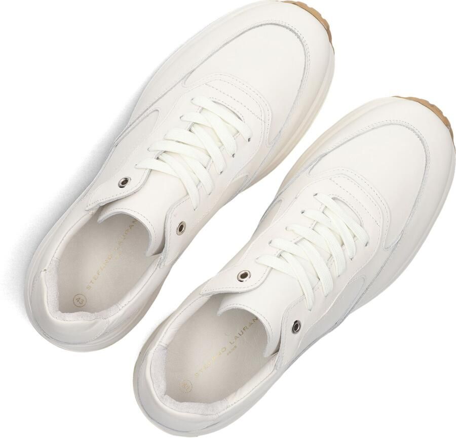 STEFANO LAURAN Lage Sneakers Heren Champ Leer Wit - Foto 4