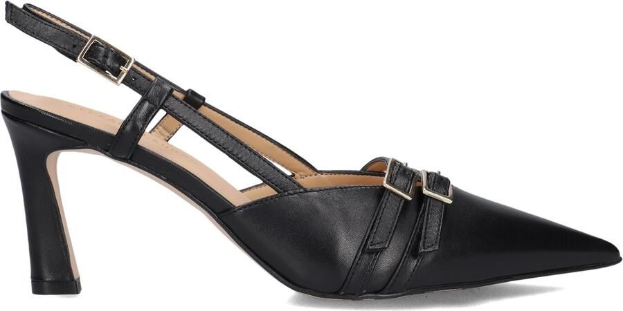STEFANO LAURAN Slingbacks Dames 77212 Maat: 39 Materiaal: Leer Kleur: Zwart - Foto 4