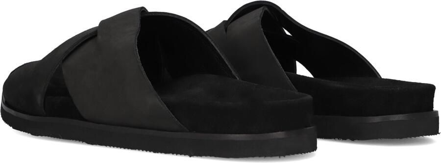 STEFANO LAURAN Slippers Heren 26003 Maat: 41 Materiaal: Leer Kleur: Zwart - Foto 4