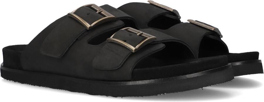 STEFANO LAURAN Slippers Heren 26006 Maat: 42 Materiaal: Leer Kleur: Zwart