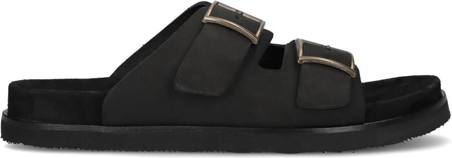 STEFANO LAURAN Slippers Heren 26006 Maat: 42 Materiaal: Leer Kleur: Zwart - Foto 5