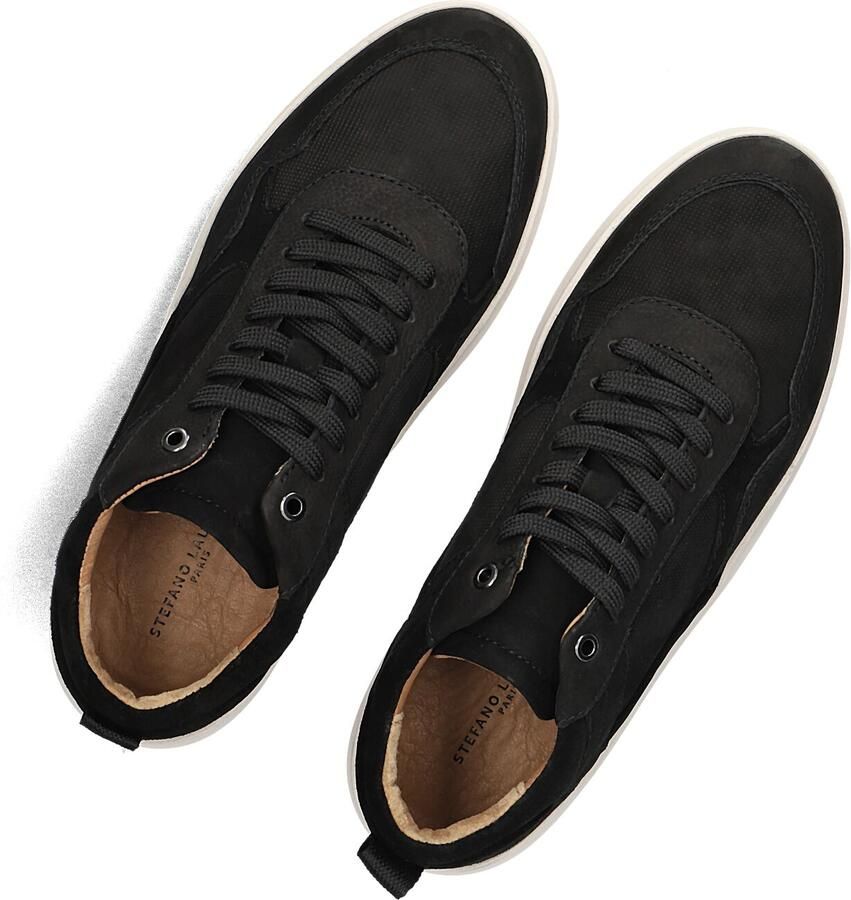 STEFANO LAURAN Lage Sneakers Heren Enzo-65 Nubuck Zwart - Foto 4