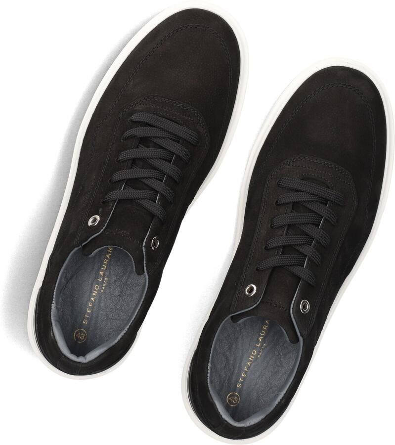 STEFANO LAURAN Lage Sneakers Heren Star 001 Nubuck Zwart - Foto 2