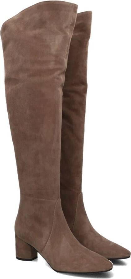 STEFANO LAURAN Hoge Laarzen Dames Giusy 4 Maat: 40 Materiaal: Suède Kleur: Taupe