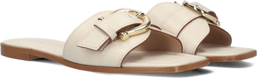 STEFANO LAURAN Slippers Dames 23100 Leer Wit