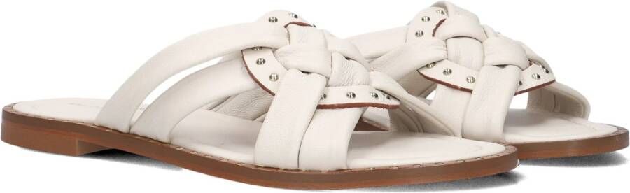STEFANO LAURAN Slippers Dames 24003 Maat: 42 Materiaal: Leer Kleur: Wit