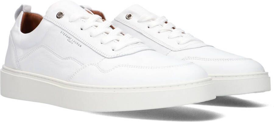 STEFANO LAURAN Lage Sneakers Heren Lj2501 Maat: 41 Materiaal: Leer Kleur: Wit