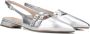 STEFANO LAURAN Slingbacks Dames Marianna Maat: 39 Materiaal: Leer Kleur: Zilver - Thumbnail 1