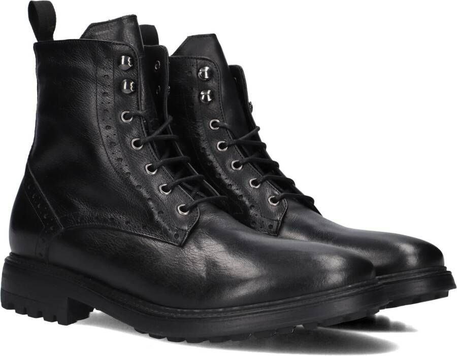 STEFANO LAURAN Veterboots Heren 3551 Maat: 46 Materiaal: Leer Kleur: Zwart