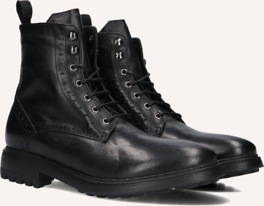 STEFANO LAURAN Veterboots Heren 3551 Maat: 46 Materiaal: Leer Kleur: Zwart