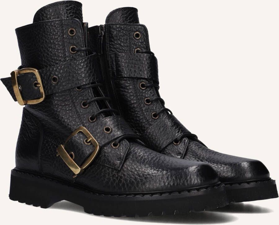 STEFANO LAURAN Veterboots Dames 9637 Maat: 40 Materiaal: Leer Kleur: Zwart