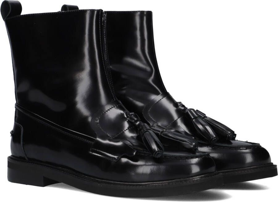 STEFANO LAURAN Enkellaarsjes Dames 12219 Maat: 37 Materiaal: Lakleer Kleur: Zwart