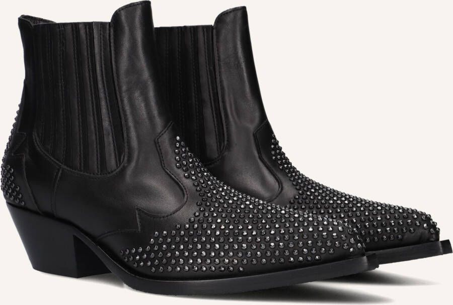 STEFANO LAURAN Enkellaarsjes Dames 9706r Maat: 37 Materiaal: Leer Kleur: Zwart