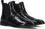 STEFANO LAURAN Enkellaarsjes Dames S3298 Maat: 42 Materiaal: Lakleer Kleur: Zwart - Thumbnail 1