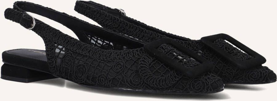 STEFANO LAURAN Slingbacks Dames 586131677 K Maat: 39 Materiaal: Textiel Kleur: Zwart