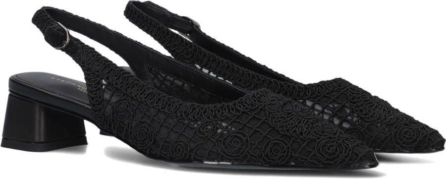 STEFANO LAURAN Slingbacks Dames D24059 Maat: 37 Materiaal: Textiel Kleur: Zwart