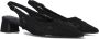 STEFANO LAURAN Slingbacks Dames D24059 Maat: 42 Materiaal: Textiel Kleur: Zwart - Thumbnail 1