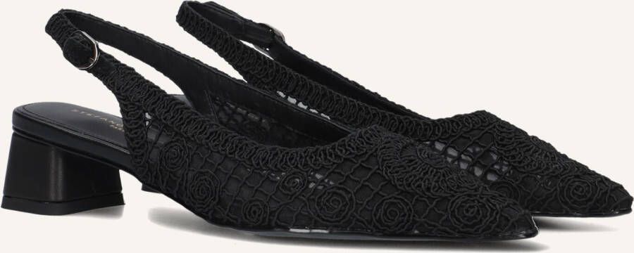 STEFANO LAURAN Slingbacks Dames D24059 Maat: 39 Materiaal: Textiel Kleur: Zwart