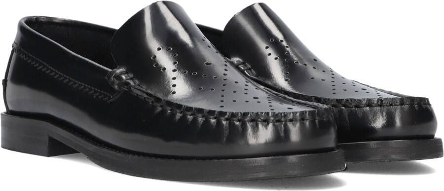 Stefano Lauran Instappers Dames Instapschoenen Damesschoenen Leer S3260 Zwart