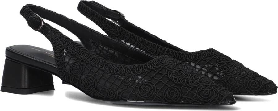 STEFANO LAURAN Slingbacks Dames D24059 Maat: 43 Materiaal: Textiel Kleur: Zwart