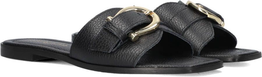 STEFANO LAURAN Slippers Dames 23100 Maat: 37 Materiaal: Leer Kleur: Zwart