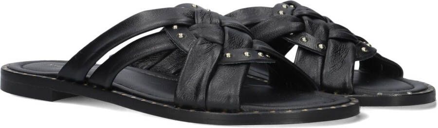 STEFANO LAURAN Slippers Dames 24003 Maat: 40 Materiaal: Leer Kleur: Zwart