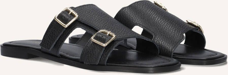 STEFANO LAURAN Slippers Dames 24004 Maat: 43 Materiaal: Leer Kleur: Zwart