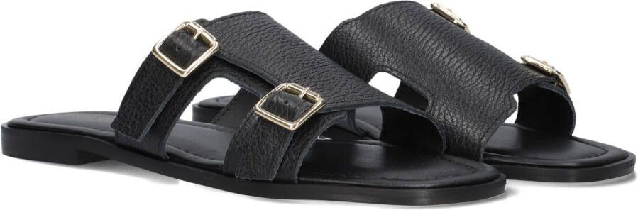 STEFANO LAURAN Slippers Dames 24004 Maat: 43 Materiaal: Leer Kleur: Zwart