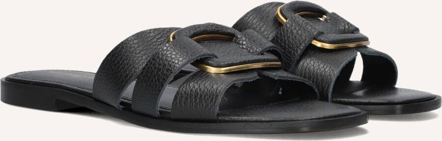 STEFANO LAURAN Slippers Dames 24152 Maat: 37 Materiaal: Leer Kleur: Zwart