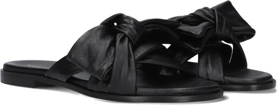 STEFANO LAURAN Slippers Dames 24153 Maat: 42 Materiaal: Leer Kleur: Zwart