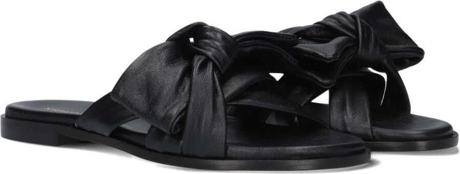STEFANO LAURAN Slippers Dames 24153 Maat: 38 Materiaal: Leer Kleur: Zwart