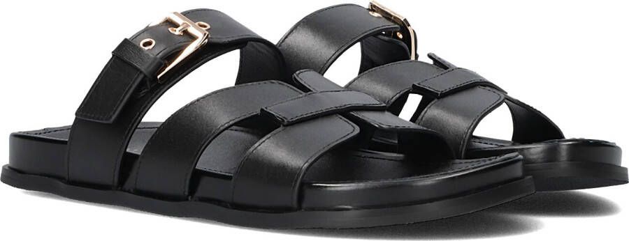 STEFANO LAURAN Teenslippers Dames 89863 1661 Maat: 42 Materiaal: Leer Kleur: Zwart