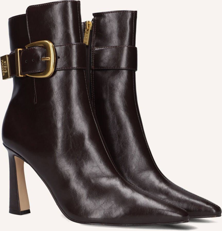 Steve Madden Stashed Enkellaarsjes Enkelboots met rits Dames Bruin