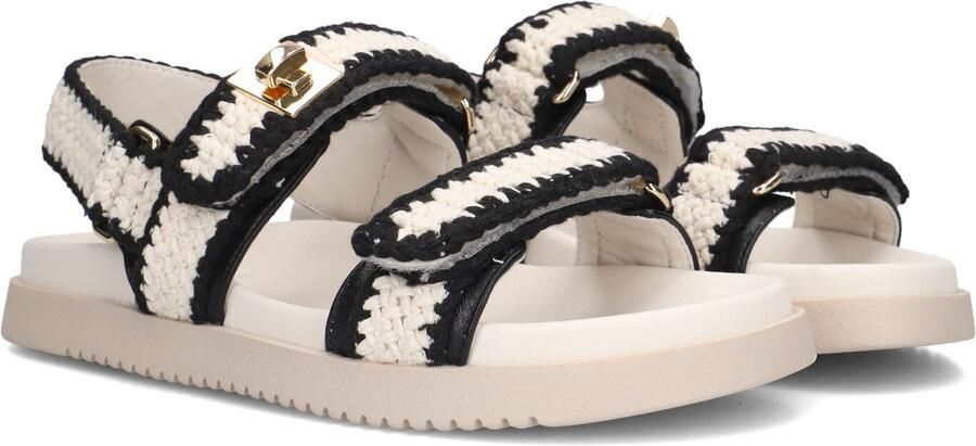 Steve Madden Dames Sandalen met hak Mona-m Beige Textiel Plateauzool