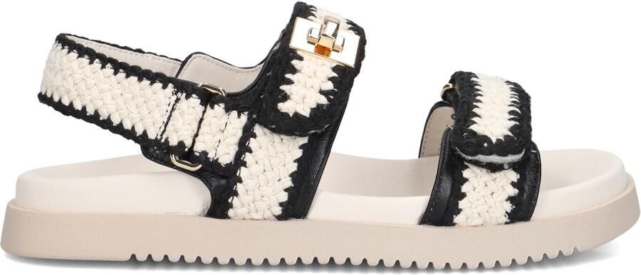 Steve Madden Dames Sandalen met hak Mona-m Beige Textiel Plateauzool - Foto 3