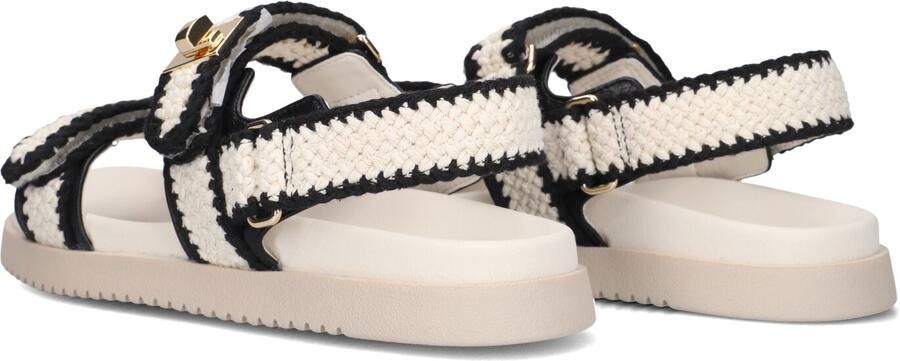 Steve Madden Dames Sandalen met hak Mona-m Beige Textiel Plateauzool - Foto 5